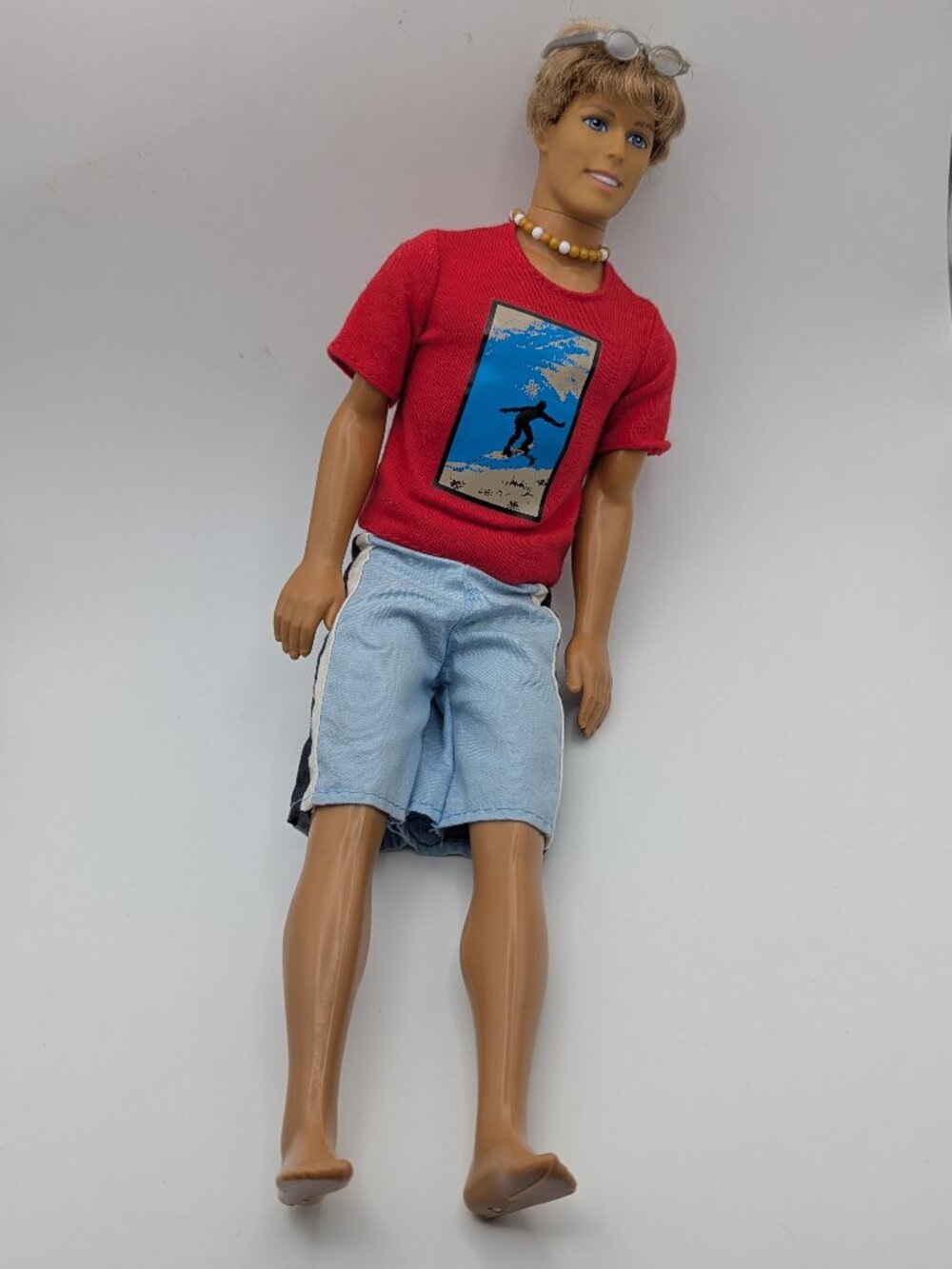 2000s Cali Girl Ken Surfer Doll Red Shirt Barbie